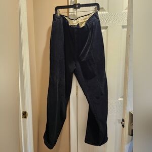 Vintage Nautica Rigger Black Corduroy Pant Mens Size 38WX30L Pre-owned